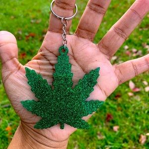 Pot Leaf Keychain